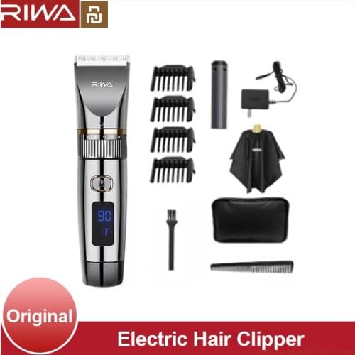 Youpin RIWA Electric Hair Clipper RE-6501T Family Set Hair Cutter Machine Led Display Power Professional Barber Hair Trimmer