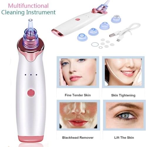 Pore Vacuum Blackhead Remover Suction Acne Peeling Pore Face Cleanser Facial Skin Care Diamond Microdermabrasion Beauty Machine