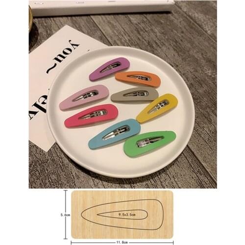 Diy Size 5/6/7/8/9cm Hair Clip Hairpin Cutting Dies Wooden Dies Suitable for Common Die Cutting Machines on the Market 2020 New