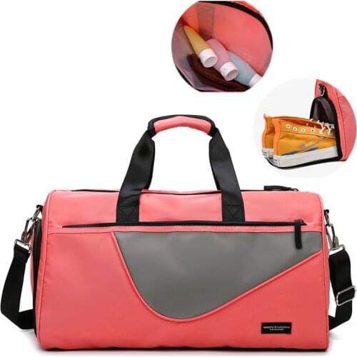 Women Sports Gym Bag Training Fitness Swimming Handbag Outdoor Waterproof Travel Shoulder Bag Yoga Sac De Sport