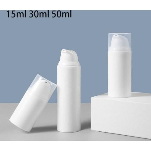 10/30/50pcs 15/30/50ml Plastic Disposable Airless Pump Vacuum Bottles Empty Bottles Lotion Dispenser Makeup Emulsion