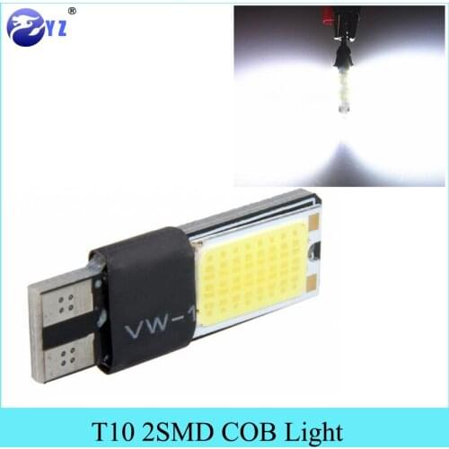 10 pcs T10 194 168 W5W COB Interior Bulb Light Parking Backup Brake Lamps Cars xeno Auto Led bulbs car-styling free shipping