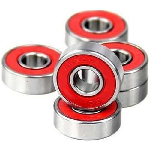 10PCS Red Cover Inline Roller Bearings Red Seal 8x22x7mm Bearings 608RS