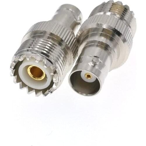 10pcs UHF SO-239 Female Jack To BNC Female Straight RF Adapter Connector Convertor