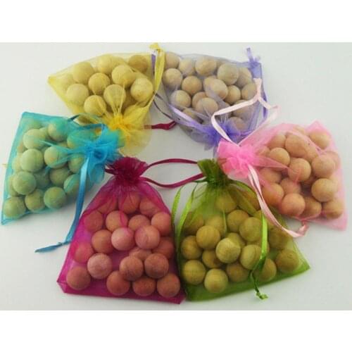 20Pcs 1.8cm Camphor Wood Moth Balls Wardrobe Clothes Drawer Smell Remover Beads Wood Moth Balls