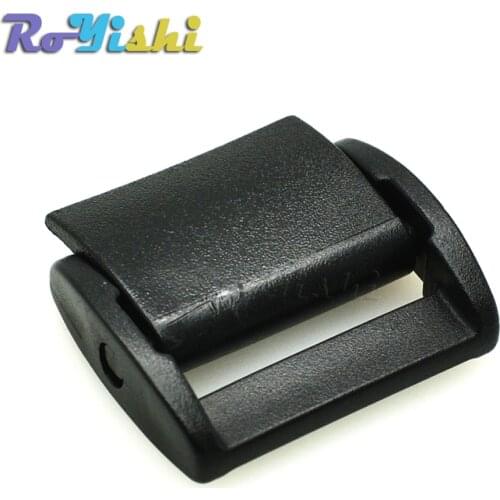 3/4"(20mm)Plastic Press Belt Adjust Buckles Toggle Clip Backpack Straps Webbing Black