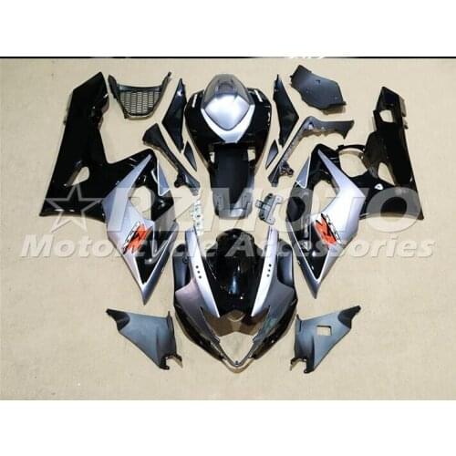 ACE KITS New ABS Injection Fairings Kit Fit For SUZUKI GSXR1000 K5 2005 2006 GSX-R1000 05 06 Black Silver A62
