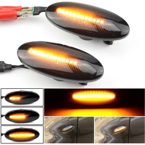 Car LED Dynamic Side Marker Signal Lamp Light Turn Lamp for Nissan Qashqai J10 X-Trail T31 Cube Juke Leaf Micra