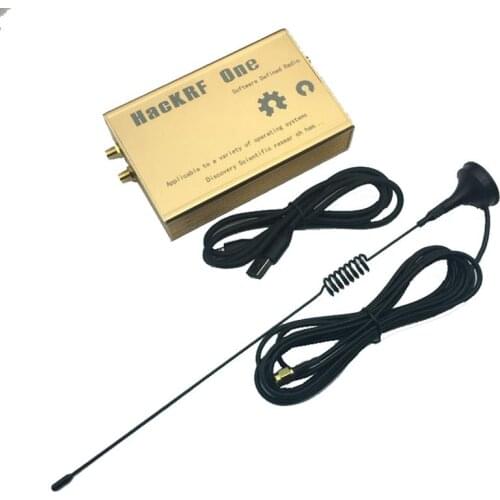 FREE SHIPPING gold case HackRF One SDR Software Defined Radio 1MHz to 6GHz Mainboard Development board