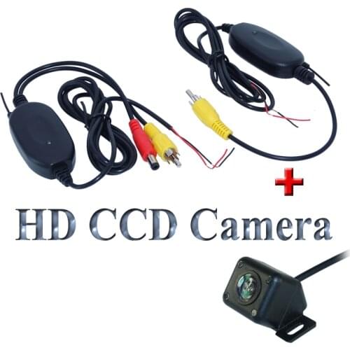 Wireless car parking camera bring 4 ir with the receiving and transmitting 2 in 1 high quality product hd ccd image sensor