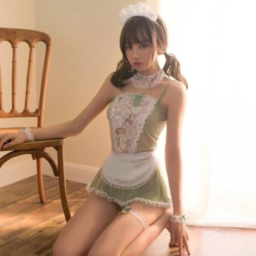 Exotic Apparel Porno Kawaii Sexual Role Play Costumes Sexy Maid Couple Sex Games Temptation Babydoll Lace Erotic Cosplay Uniform