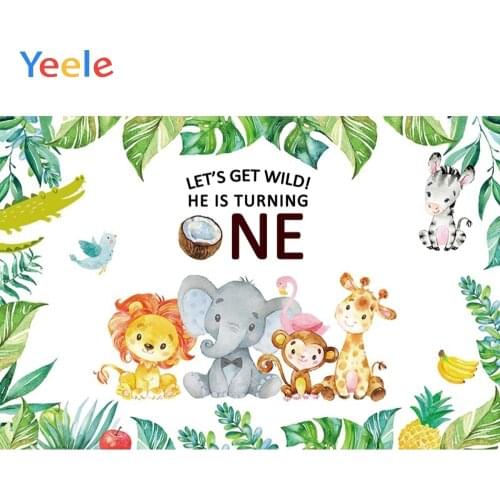 Yeele Photography For Backgrounds Jungle Wild Animals Safari Baby Animals Photo Backdrops Photo Shoot Props Photocall Portrait