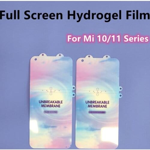 1/2/3pcs Hydrogel Film For Xiaomi 10/10S/10Pro Ultra Screen Protector For Xiaomi Mi 11/11Pro/11Ultra Full Screen TPU Not Glass