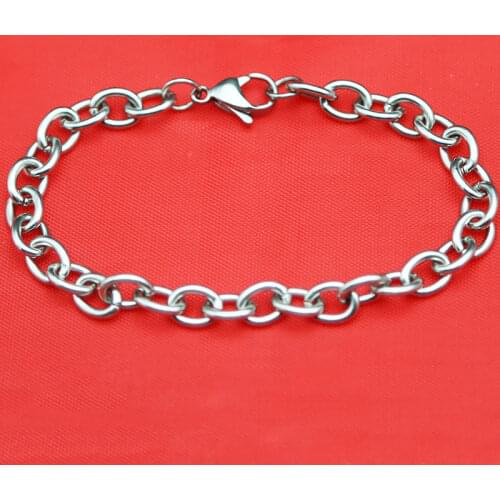O chain Necklace 316L Stainless Steel Bracelet 2.8mm 3mm 4.5mm 7mm Lanterns Necklace Bracelet For Women Men Girl Boy