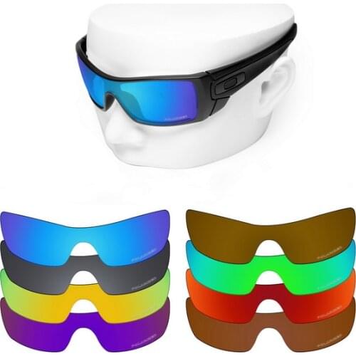 OOWLIT Anti-Scratch Replacement Lenses for-Oakley Batwolf OO9101 Etched Polarized Sunglasses