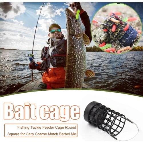 1pcs 30g 40g Fishing Bait Cage Hollow Stainless Steel Feeding Lure Trap Feeder Tackle Fishing Accessories