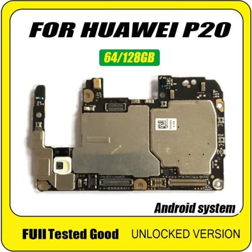 For Huawei P20 Original Unlocked Motherboard With Full Chips For Huawei P20 With Android System 6+64GB / 6+128GB full tested