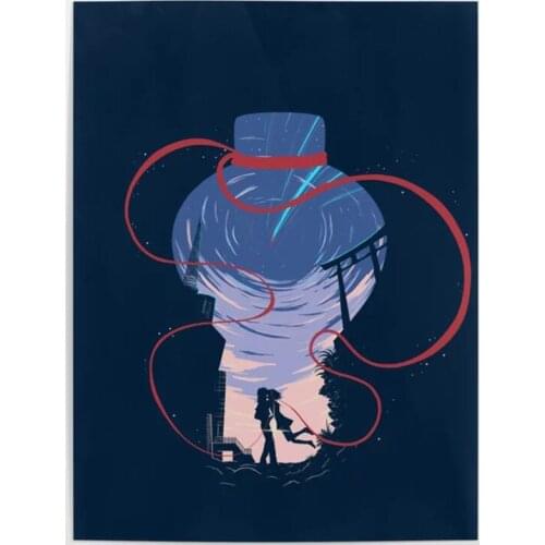 HD Prints Wall Art Modular Your Name Poster Japanese Animation Movie Canvas Painting Home Decoration For Living Room No Framed