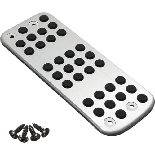 Aluminum Alloy Footrest Foot Rest Dead Pedal Pad Cover For Peugeot 206 206CC Fine Workmanship Design Of Individual Character