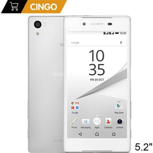 Sony Xperia Z5 E6683 Original Unlocked Mobile Phone 4G LTE Dual Sim Android Octa Core 3GB RAM 32GB ROM 5.2 Inch 23MP Camera