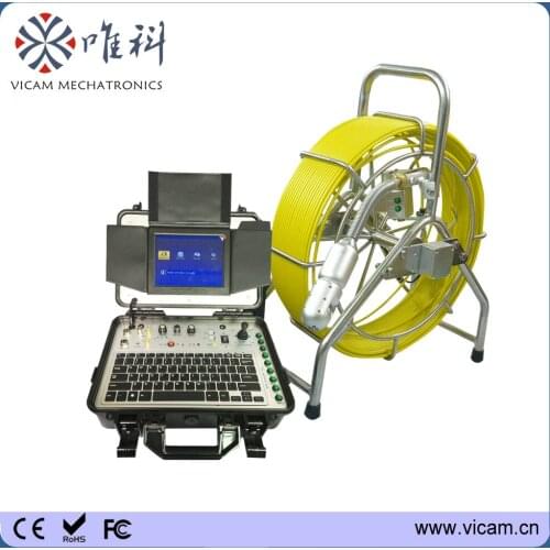 Pan and tilt 360 rotating degree industrial endoscope inspection camera Plumbing Video Pipe Camera with 60m cable V8-3388PT