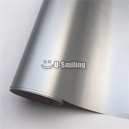 Premium Silver Leather Vinyl Film Stickers For Auto Car Body Decoration Vinyl Wrap Car Leather Sheet