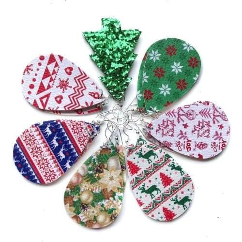 Christmas Halloween Pencil Teach Faux Leather Earrings Pumpkin Teacher Gifts Earrings Earring For Women Gifts