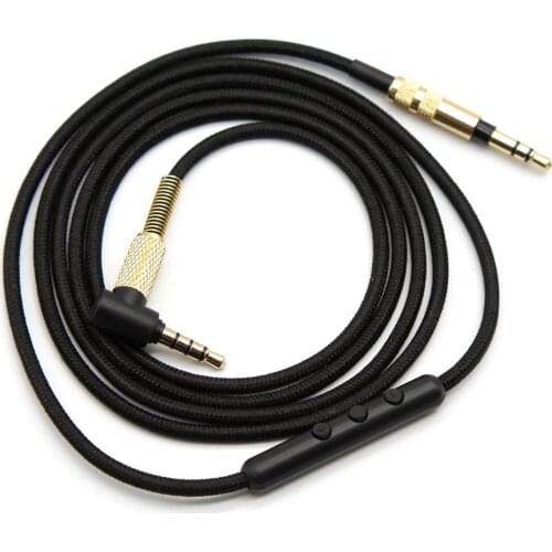 HD50 Replacement Audio Cables Cord With Mic Volume Control for Meizu HD50 HD 50 Headphones For iPhone Android Samsung