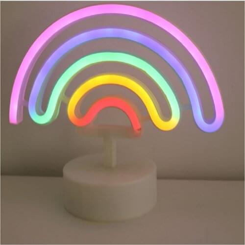 LED Neon Modeling Lights Rainbow Decorative Lights Multi-functional Practical Convenient Home Festive Atmosphere Lamp