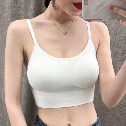 Tube Top Women Tank Crop Tops Seamless Underwear Sexy Lingerie Plus Size Crop Tops Streetwear Sleeveless Padded Camisoles