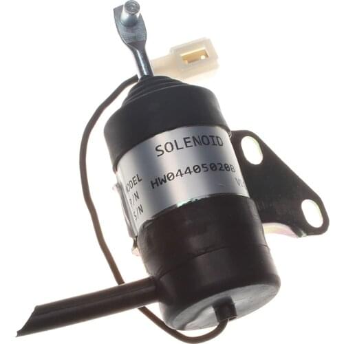 Holdwell Shutoff Fuel Solenoid 6670776 for Bobcat 316 319 320 321 322 323 324 E08 E10 E14 E16 453 463 MT50 MT52 MT55