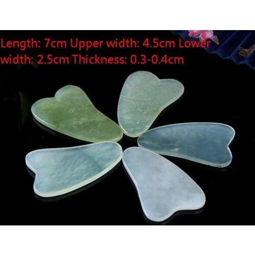 1Pcs Natural Jade Stone Gua Sha Massage Tool For Face SPA Therapy GuaSha Massager Stone Antistress Body Scraping Board