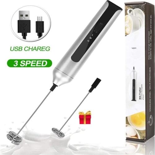 1pc Milk Drink Coffee Whisk Mixer Electric Egg Beater Electric Egg Beaters Handle Mixer Cooking Portable Kitchen Tools Gadgets