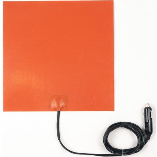 11x11'' (280x280MM) 12V 70-90 Degree C Silicone Heater Heating Pad For Pizza Delivery Bag FOOD delivery Systems With Car Charger