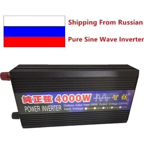 3000W 4000W Portable Car Power Inverter Charger Converter Adapter DC 12V/24V to AC 220V Modified Sine Wave