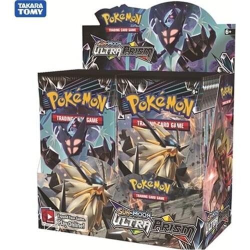 324Pcs/box Pokemon card TCG Sun & Moon Ultra Prism 36 Pack Booster Box Collecting Trading Cards Game