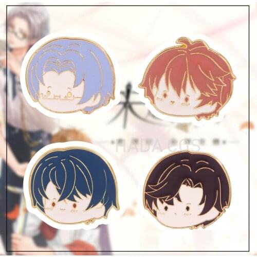 Anime Tears of Themis Raven Libra King Vilhelm Badge Souvenir Button Brooch Pin Medal Metal Medal Q Version Cute Cosplay Gift