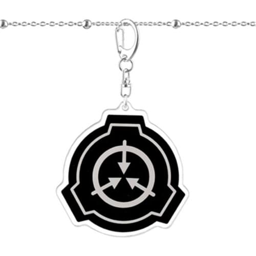 Anime Adult SCP Foundation Cosplay Keychain Research Club Game Pendant Ornaments COS Accessories Costume Props Christmas Gift