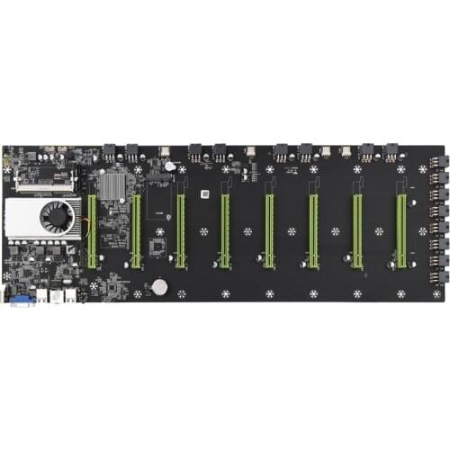 BTC-D37 Miner Motherboard CPU Set 8 Video Card Slot DDR3 Memory Integrated VGA A6HE