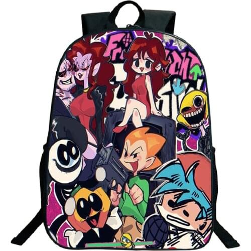 Children 3D Print Friday Night Funkin School Bag Hot Game Backpack Cartoon Anime Bookbags Fnf Harajuku Knapsack Kid Gift Mochila