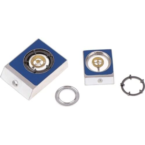 For 1:12 Scale Dolls House Decoration Dollhouse Metal Single Gas Stove Burner Miniature Cooker Toy Kitchen