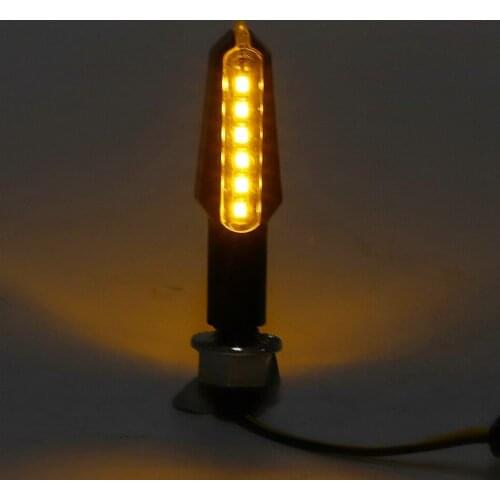 Motorcycle Double-Sided LED Turn Signal Indicator Light Lamp Accessory Fit for Kawasaki