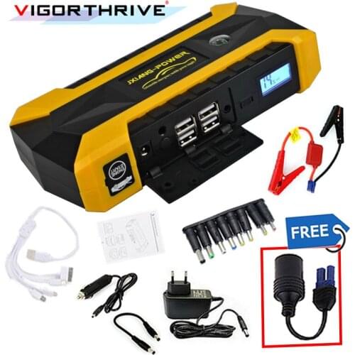 Mini Emergency Charger Battery Booster Car Jump Starter For Petrol Car Petrol Starting Device 12V Power Bank Emergency Discharge