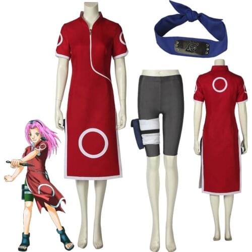 Cosplaydiy Anime Sakura Cosplay Costume Adult Girls Women Sakura Suit Costume L320