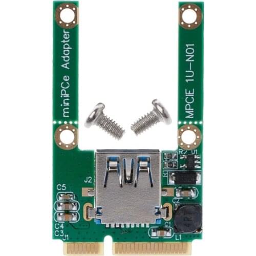 1 Set Mini PCI-E PCI-Express Card To USB 2.0 Male Converter Adapter Card
