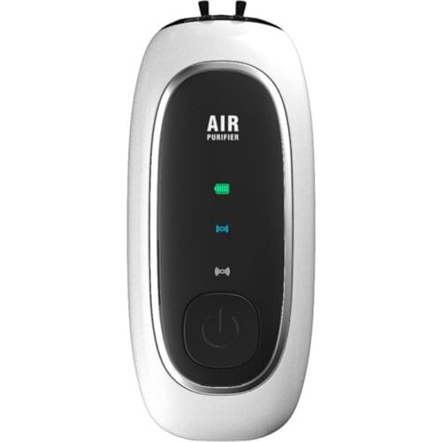 Fashionable Personal Wearable Mini Portable Car Home 1000MAh Battery 150 Million Negative Ion Air Purifier with Necklace