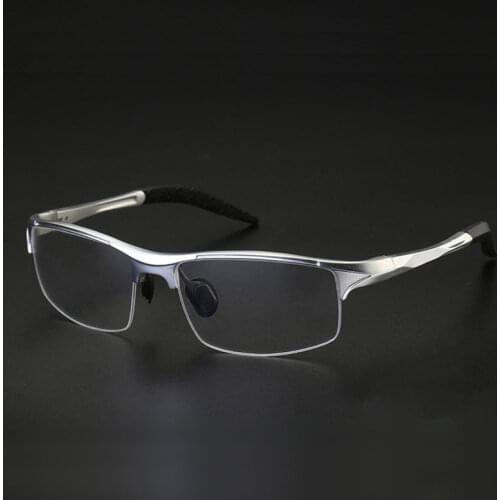 8177 Optical Eyeglasses Frame for Men Eyewear Prescription Glasses Half Rim Man Spectacles Alloy Frame Eyeglasses