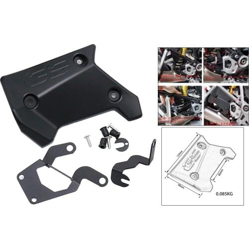 Motorcycle Exhaust Flap Covers Upper Frame Infill Middle Side Panel Guard Fit for BMW R1200GS LC Adventure 2014 - 2019, Black