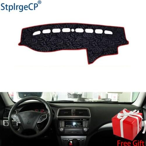 Rose Pattern Non-slip Car Dashboard Cover Dash Mat Pad DashMat ANti-UV Car Sticker for GAC Trumpchi GA5 GA5 2011-16 Car Styling
