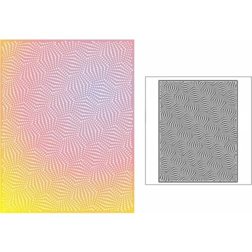 New Spotted Honeycomb Brick Background Plate Craft Embossing Mold 2021 Metal Cutting Dies for DIY Scrapbooking Album Card Making